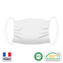 Masque blanc blanc adulte -  France